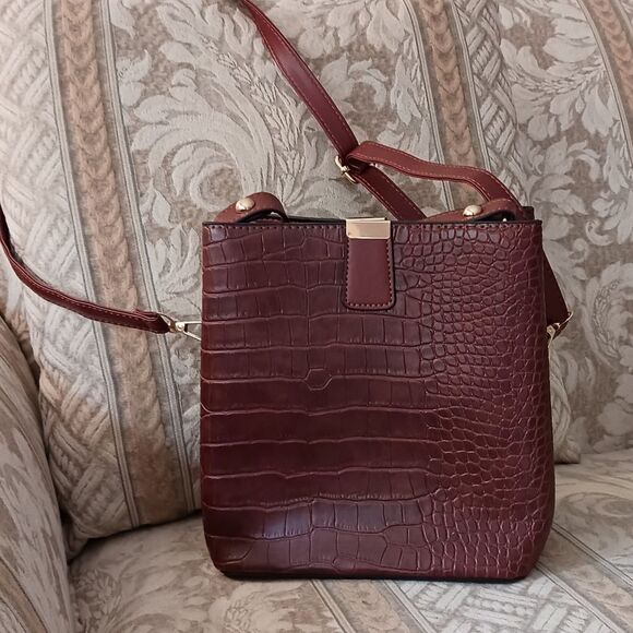 Brown Leather Crossbody Bag, Handbag, Purse, Shoulder Bag, Tote - Picture 3 of 11